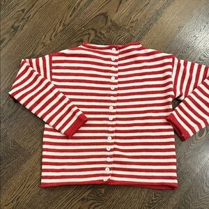 Red and White Striped woman’s sweater